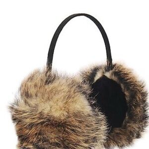 UGG Faux Fur Earmuffs - Brown and Black